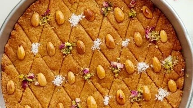 Gluten-Free_Basbousa_Semolina_Cake